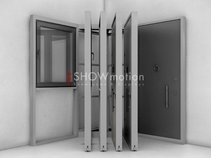 ShowMotion_IMAGE 6 CORNER_presentoir à ventail pour portes d’entree et fenetre