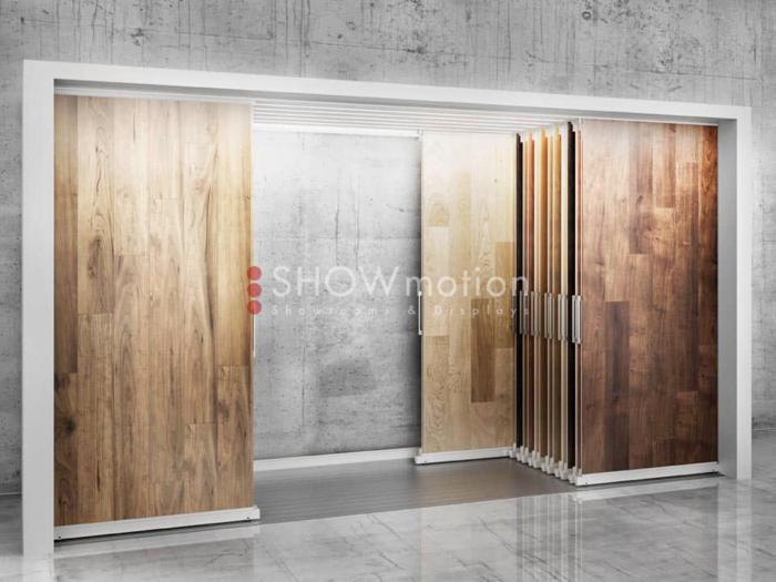 ShowMotion_LUX_Ausstellungssystem für Parkett