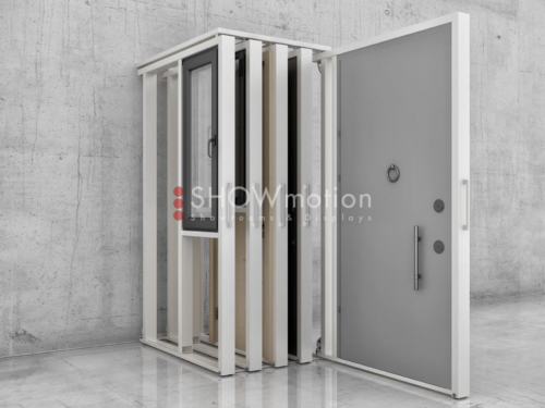 Verstellbares Ausstellungssystem Fenster & Türen - Model X Regó | ShowMotion