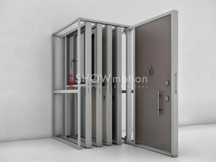 ShowMotion_Z REGÒ_Adjustable display system for doors and windows
